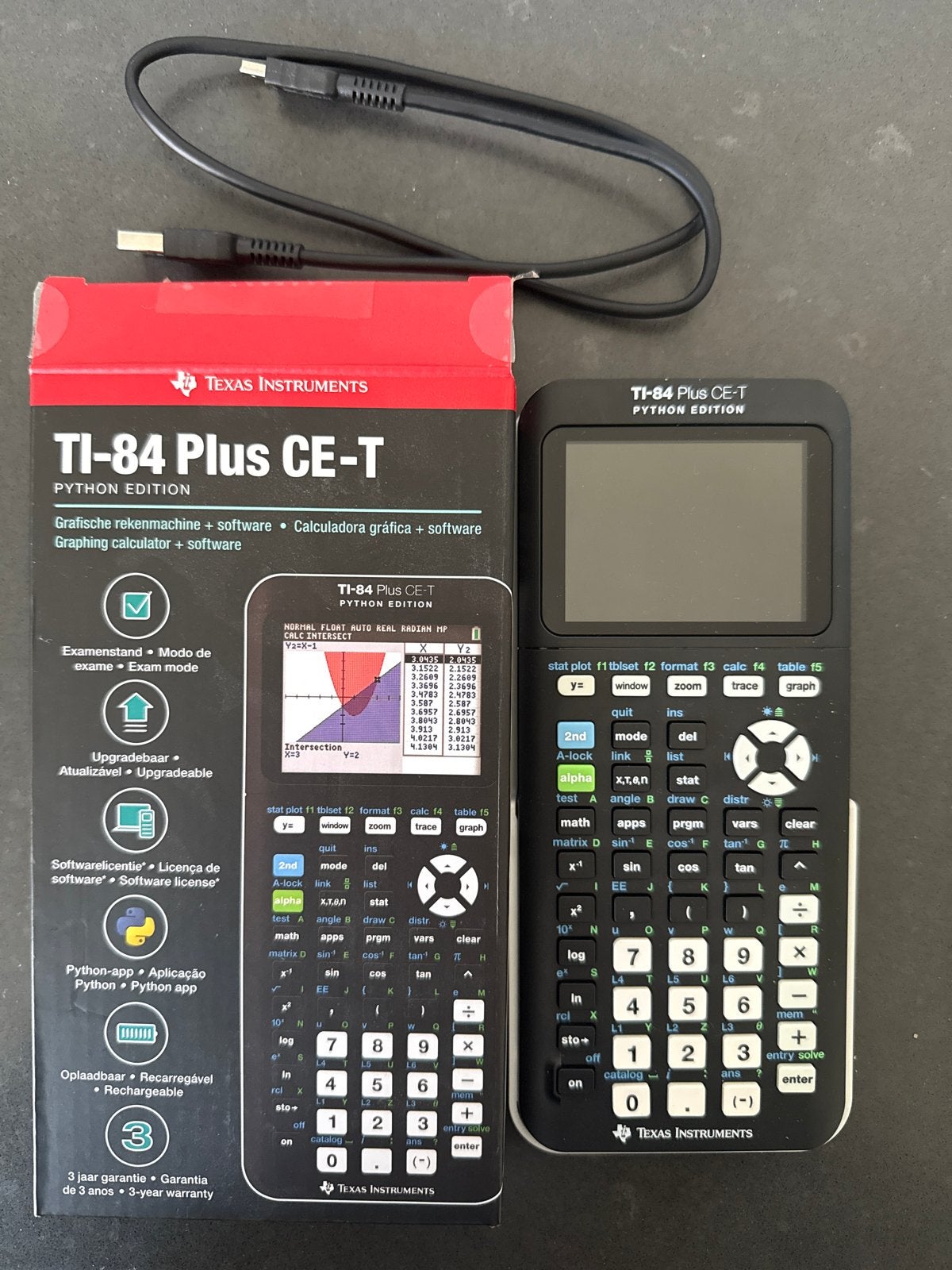 texas instruments TI-84 plus CE-T python edition, Diversen, Ophalen of Verzenden, Grafische rekenmachine, Nieuw