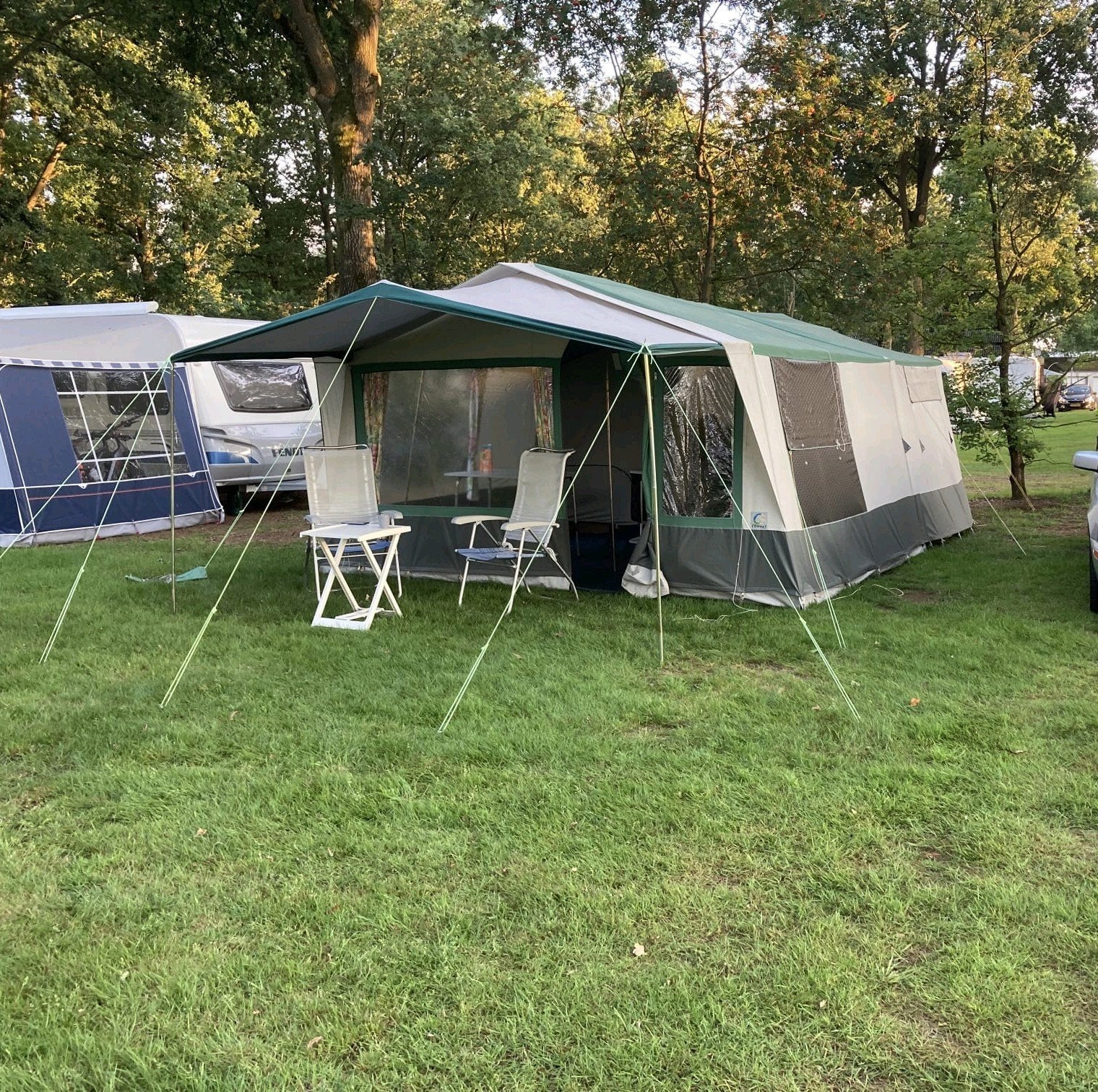 Conway Cambridge 300DL Vouwwagen, Aanwezig, Tot en met 6, Groen, Ophalen