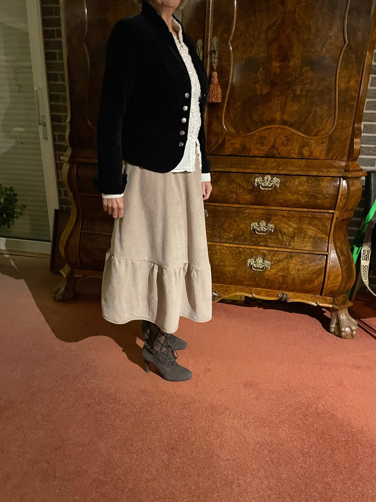 Dickens Kostuum Maat 40 met Rok, Jasje en Blouse, Kleding | Dames, Maat 38/40 (M), Ophalen of Verzenden, Zo goed als nieuw, Kleding