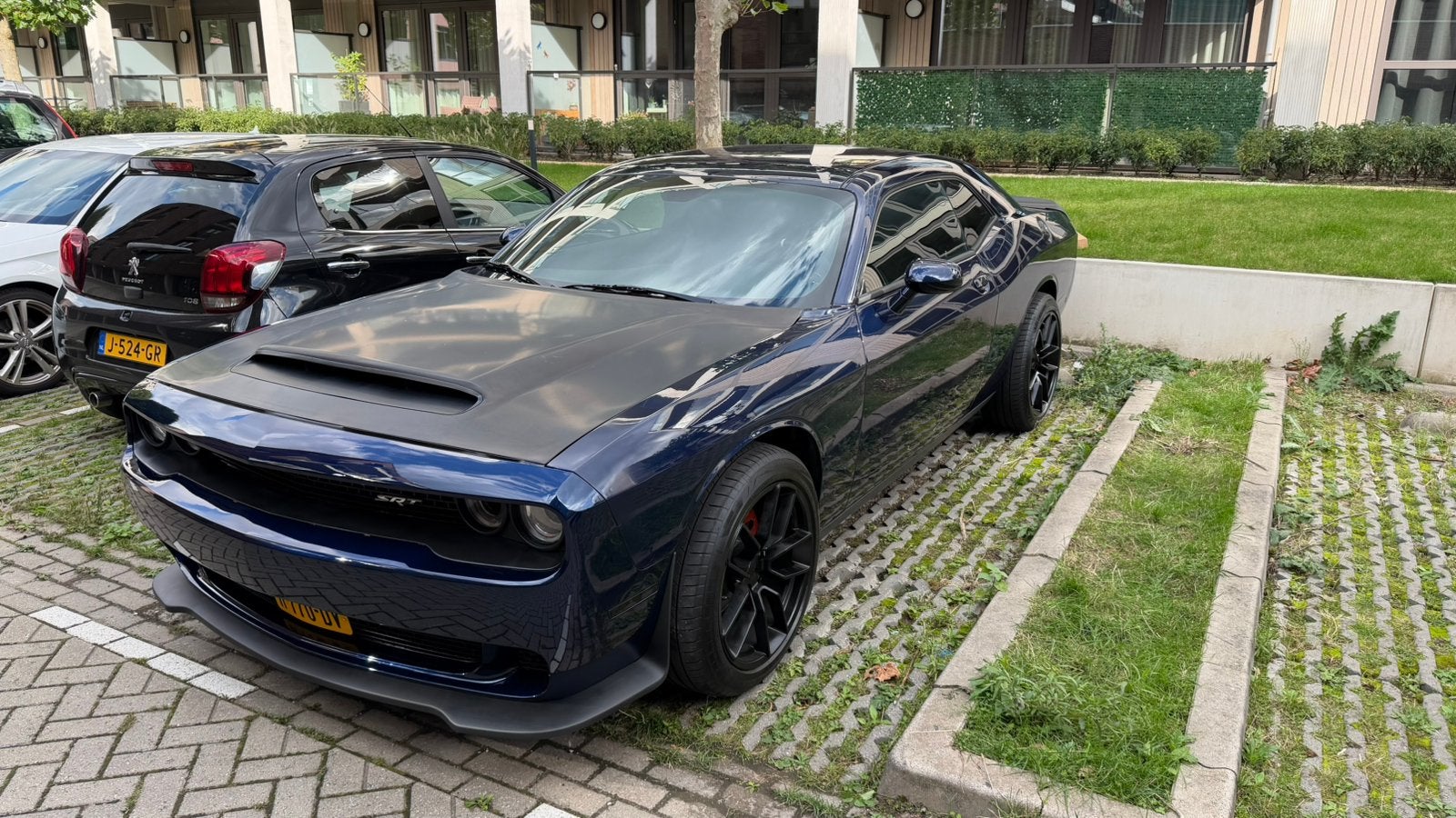 Dodge Challenger 2014, Automaat, Zwart, Blauw, 310 pk