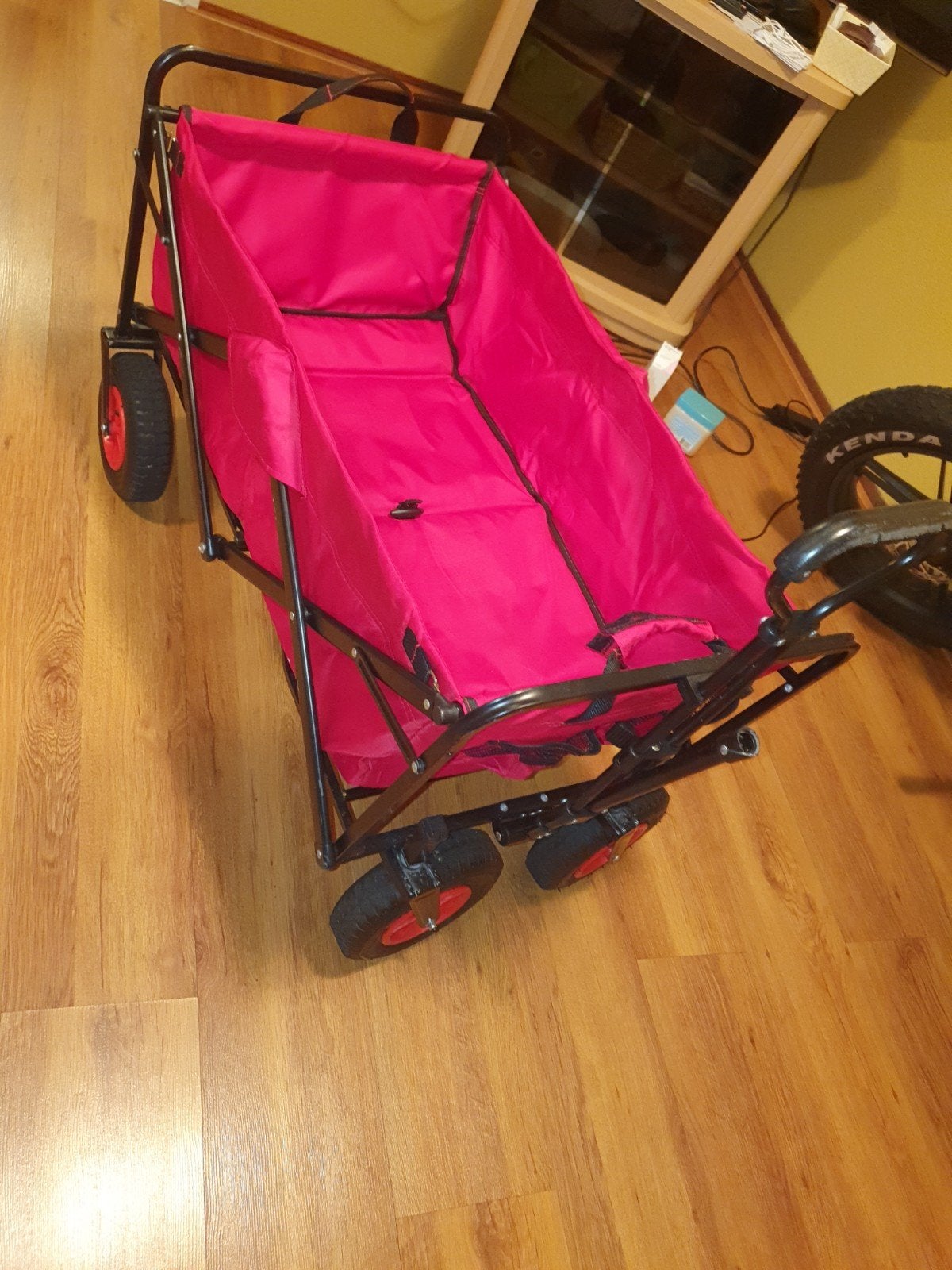 Opvouwbare bolderkar rood, Ophalen of Verzenden, Opvouwbaar, Gebruikt