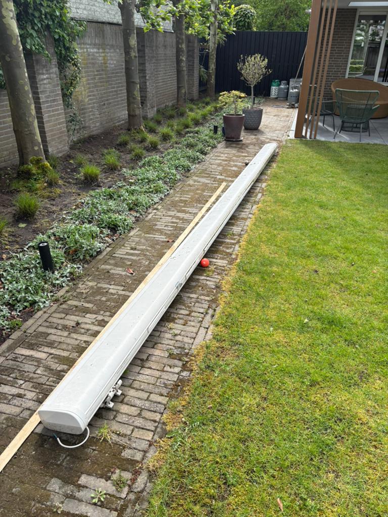 Elektrische luifel, Gebruikt, 450 cm of meer, Elektrisch, Ophalen of Verzenden