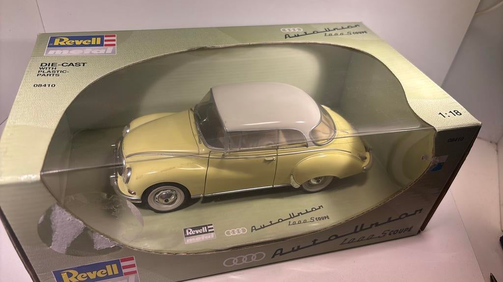 Auto union 1000 s coupe revell 1.18, Revell, Ophalen of Verzenden, A, A