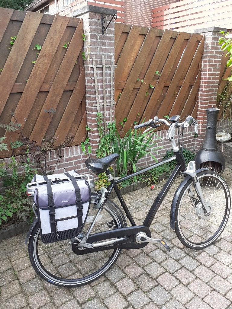 Electrische  herenfiets, Ophalen, Sparta, Gebruikt, 51 tot 55 cm