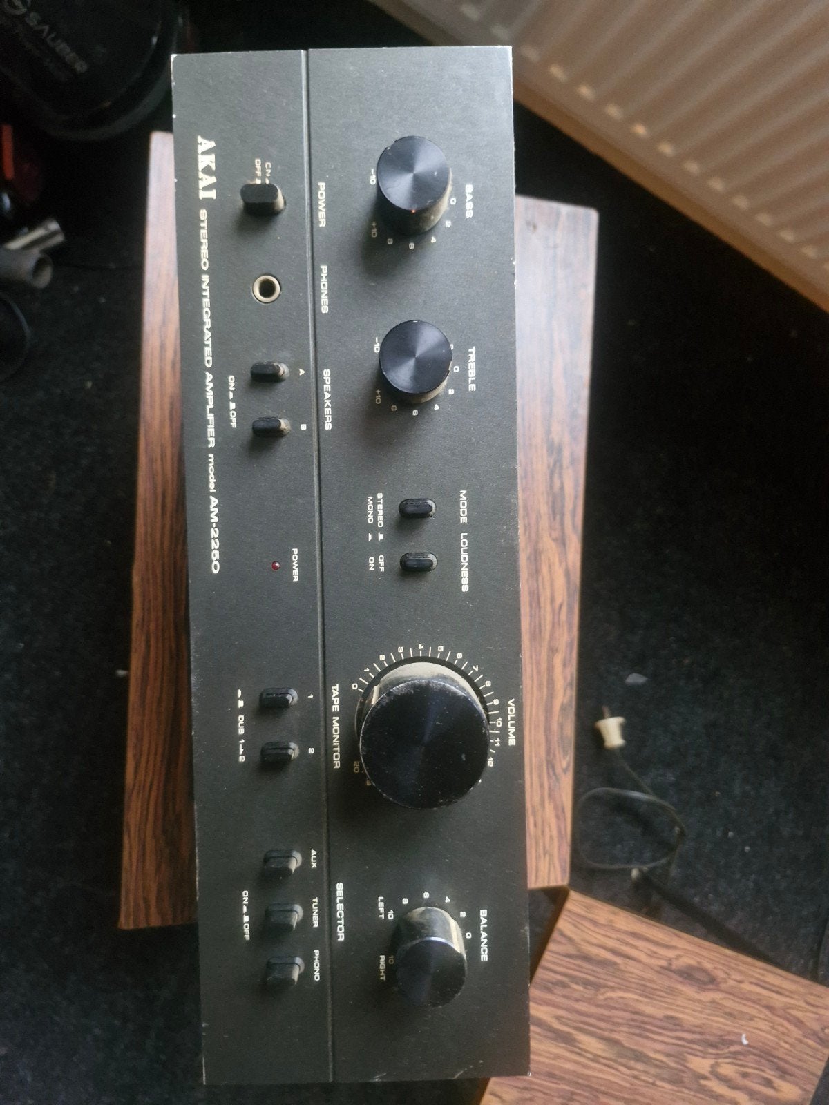 Akai AM-2250 Stereo Geïntegreerde Versterker, Overige merken, Gebruikt, Ophalen of Verzenden, Minder dan 60 watt