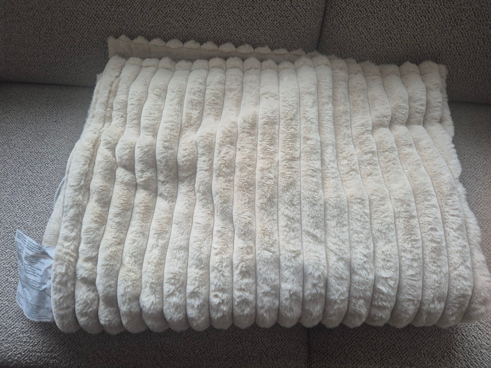 Zo goed als nieuwe elektrische deken, Ophalen, Beige, Polyester, Deken of Dekbed