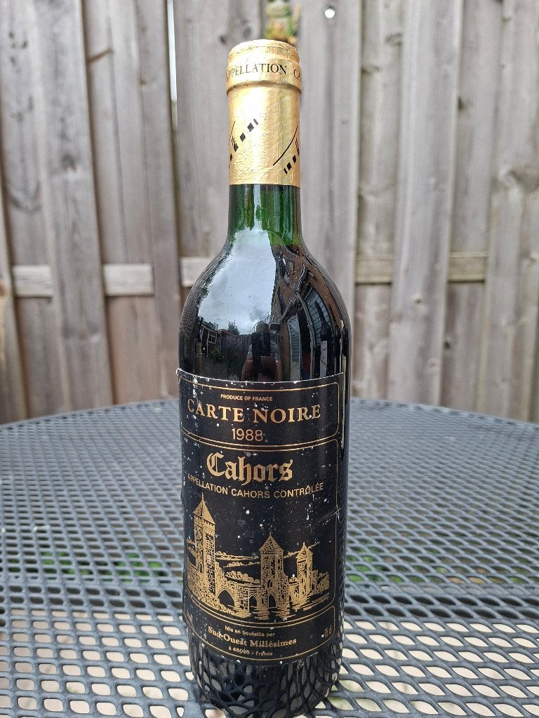Carte Noire Cahors 1988, Frankrijk, Nieuw, Ophalen of Verzenden, Rode wijn