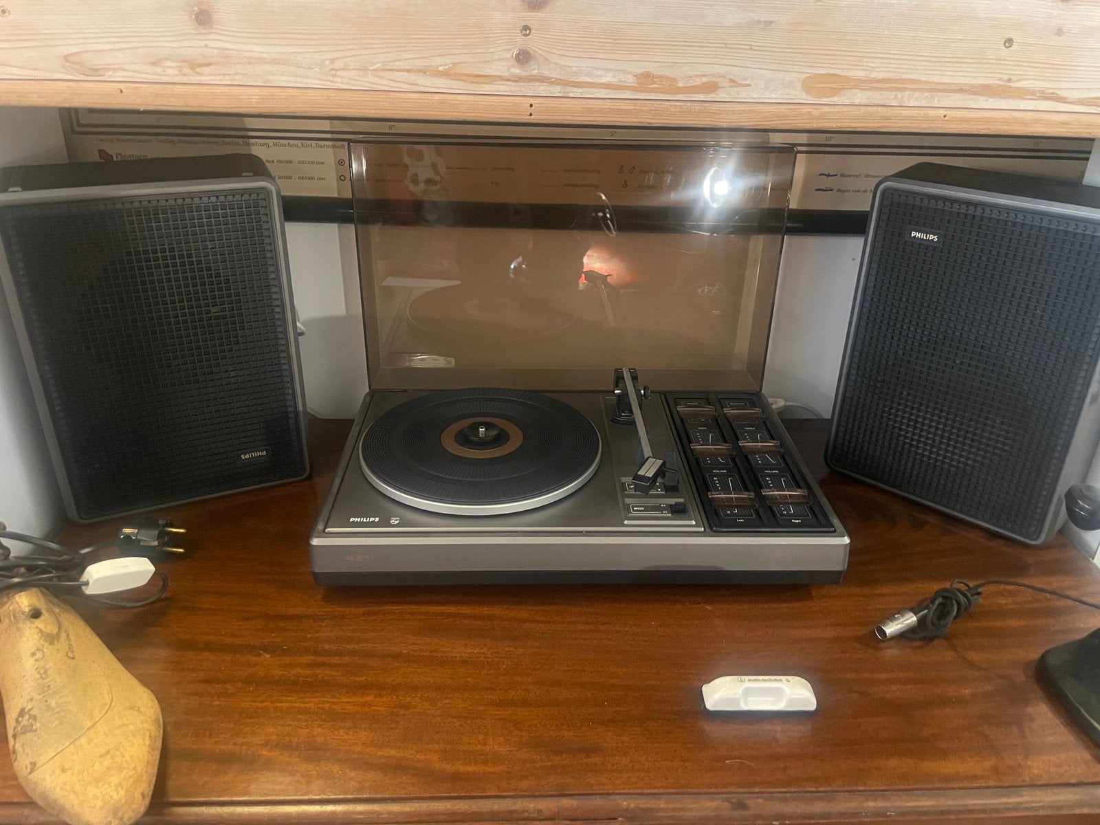 Vintage platenspeler Philips, Ophalen of Verzenden, Zo goed als nieuw, Speakers, Philips