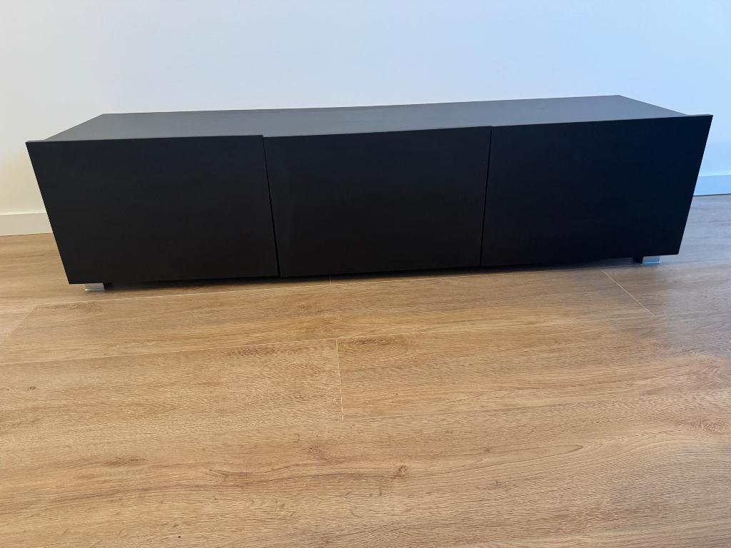 Zwarte tv meubel, Ophalen, Minder dan 50 cm, Gebruikt, 75 cm of meer