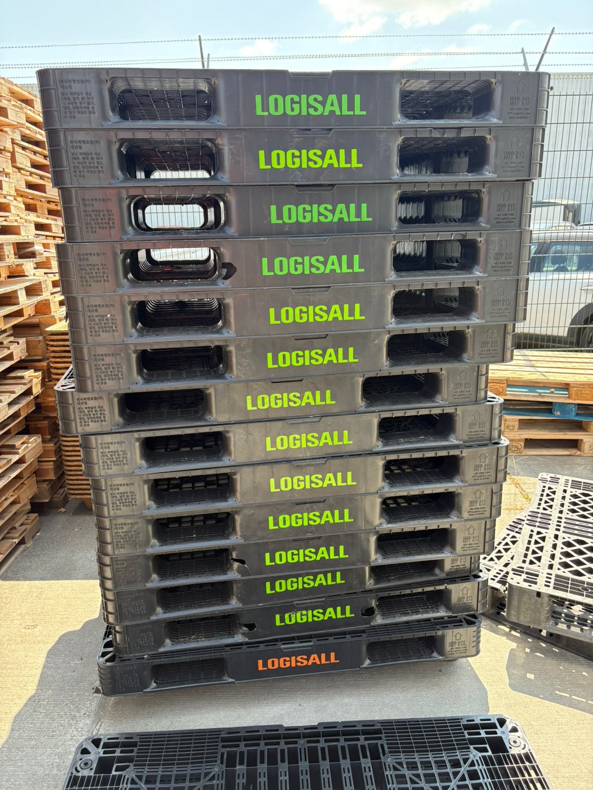 Kunststof pallets, Ophalen, Gebruikt, 100 cm of meer, 60 cm of meer