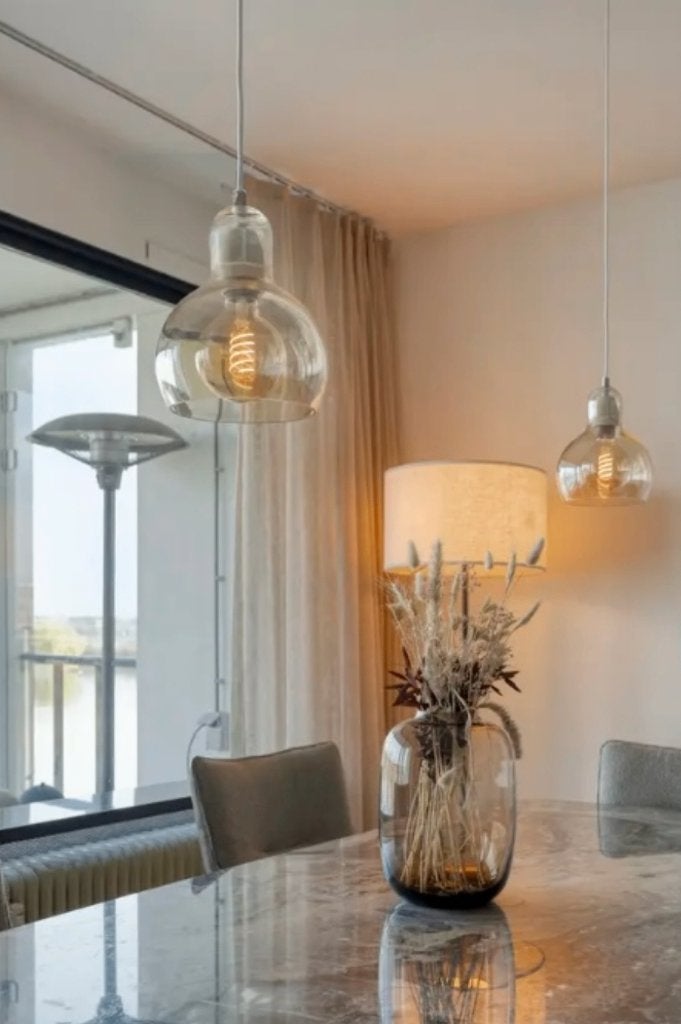 2x Hanglamp glazen &tradition, Ophalen, Zo goed als nieuw, Glas, E27 (groot)