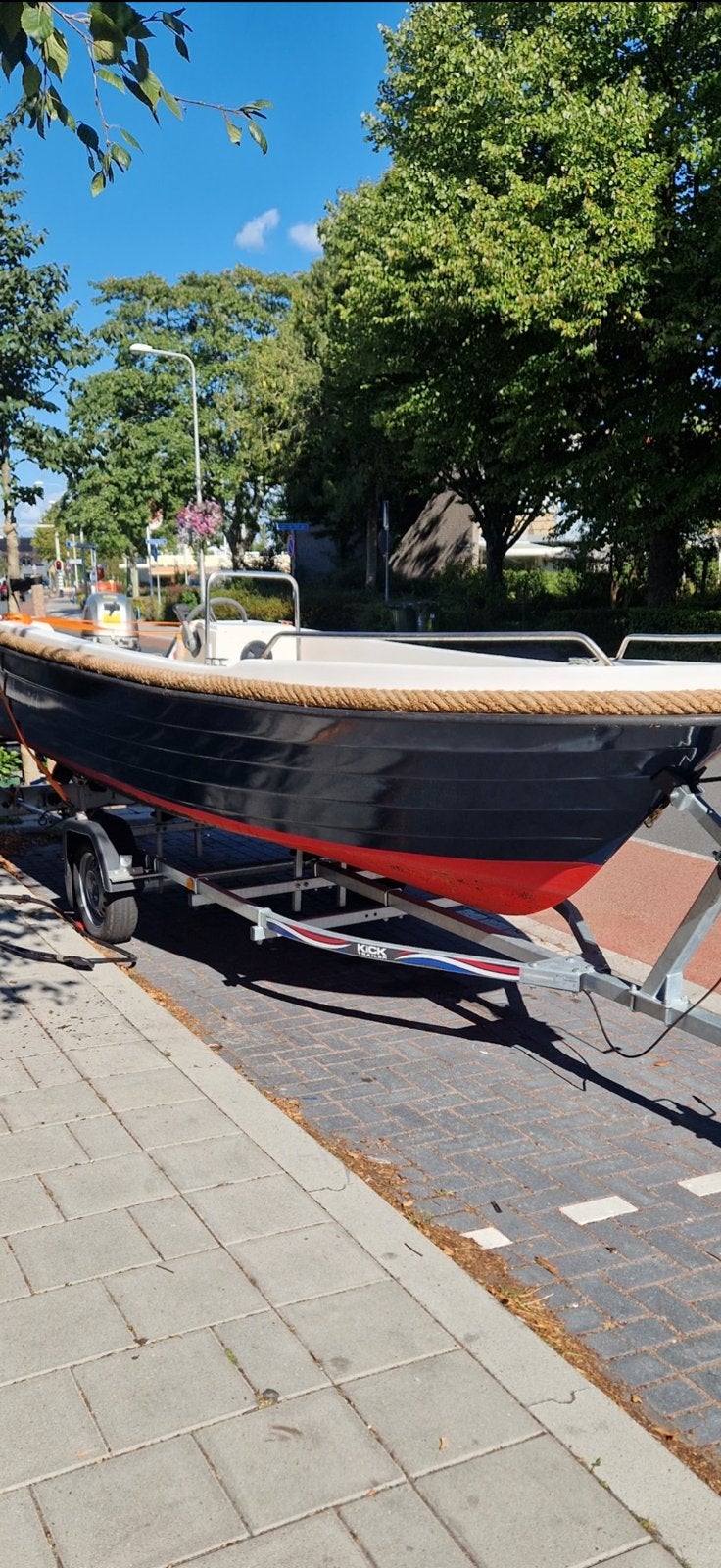 Rhea 500 20pk Console tour vis boot inclusief trailer, Ophalen, Kabelaring, Rhea, Zo goed als nieuw