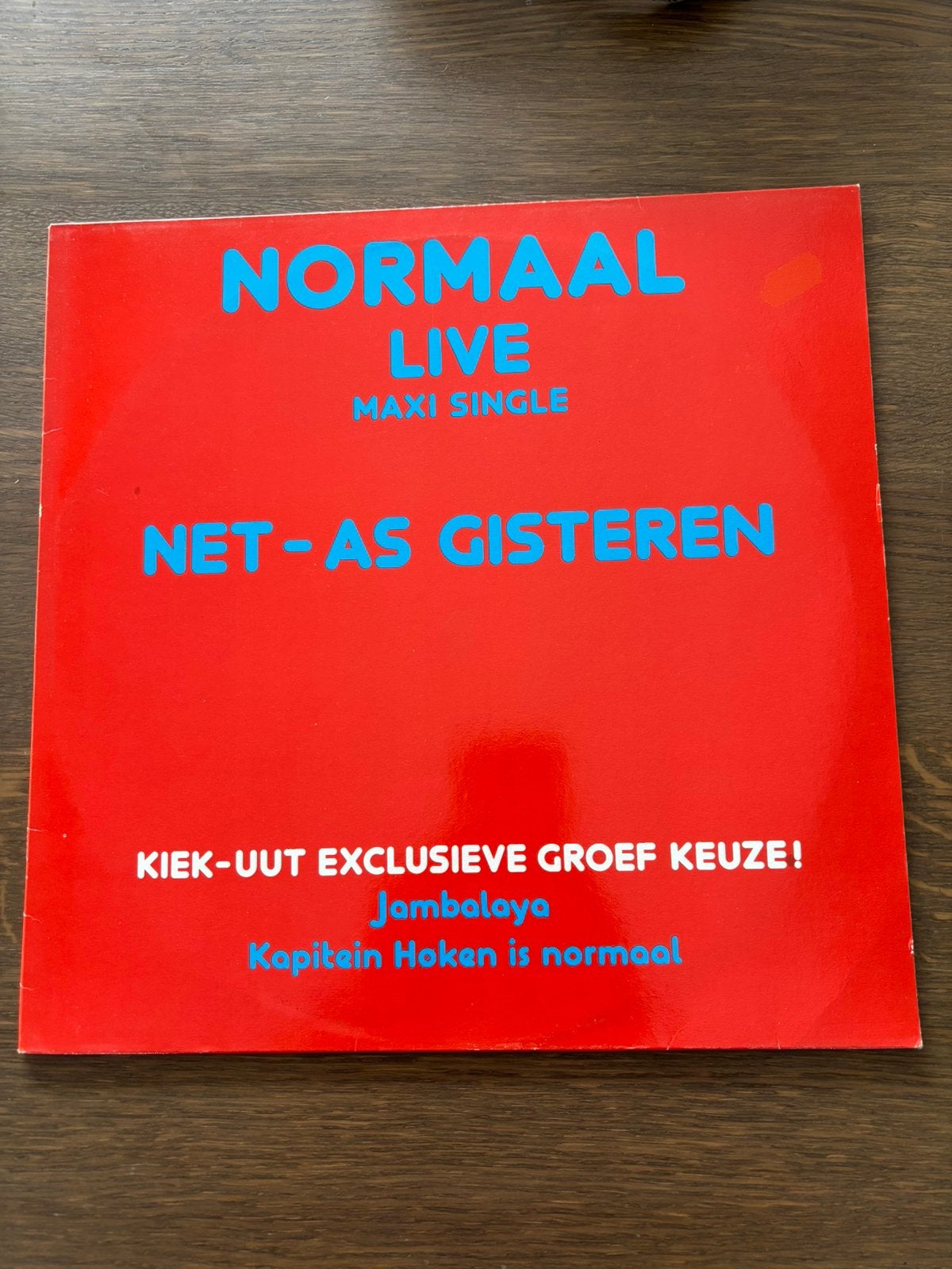 Normaal - Live Maxi single “Net - as gisteren” 1981, Ophalen, Originele persing, Zo goed als nieuw, EP