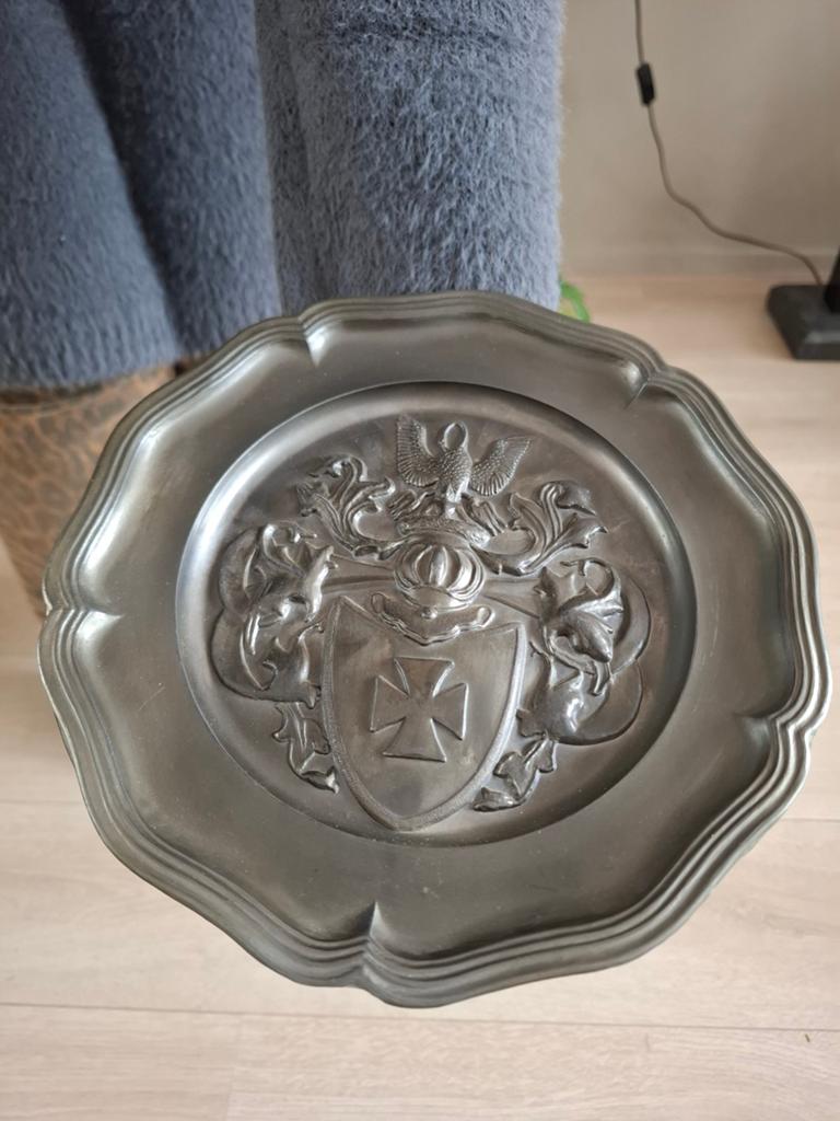 3 Antieke tinnen borden, Antiek en Kunst, Ophalen