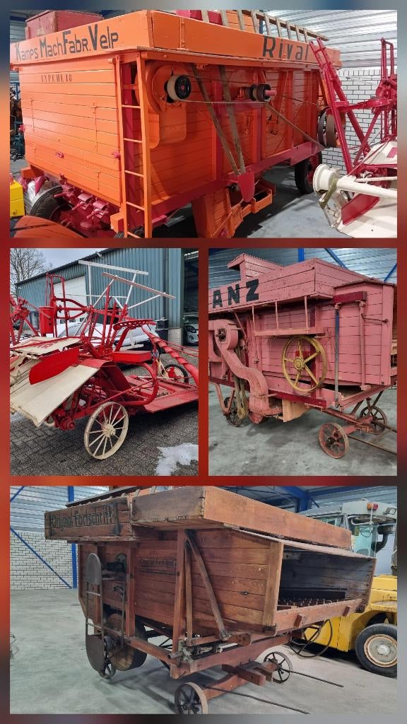Partij diverse machines Dorskasten Zijbinders Ploeg Maaiers, Ophalen of Verzenden