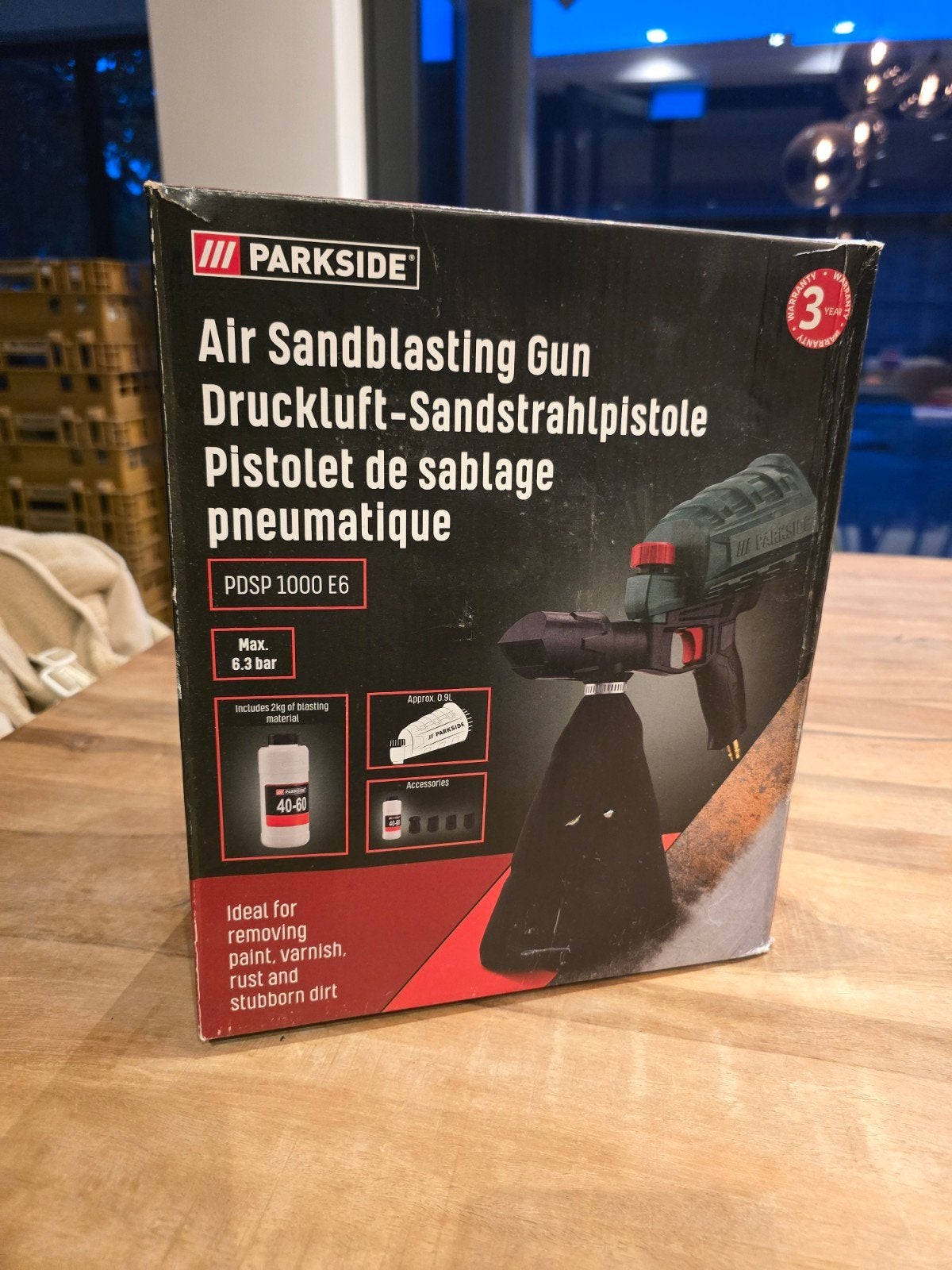 Parkside PDSP 1000 E6 Luchtdruk-zandstraalpistool, Ophalen, Nieuw, Overige typen, Parkside