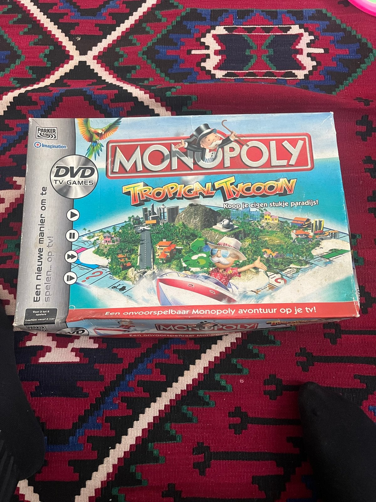 Monopoly Tropical Tycoon DVD TV Games - Koop je paradijs!, Gebruikt, Eén computer, Ophalen of Verzenden, 3 spelers of meer