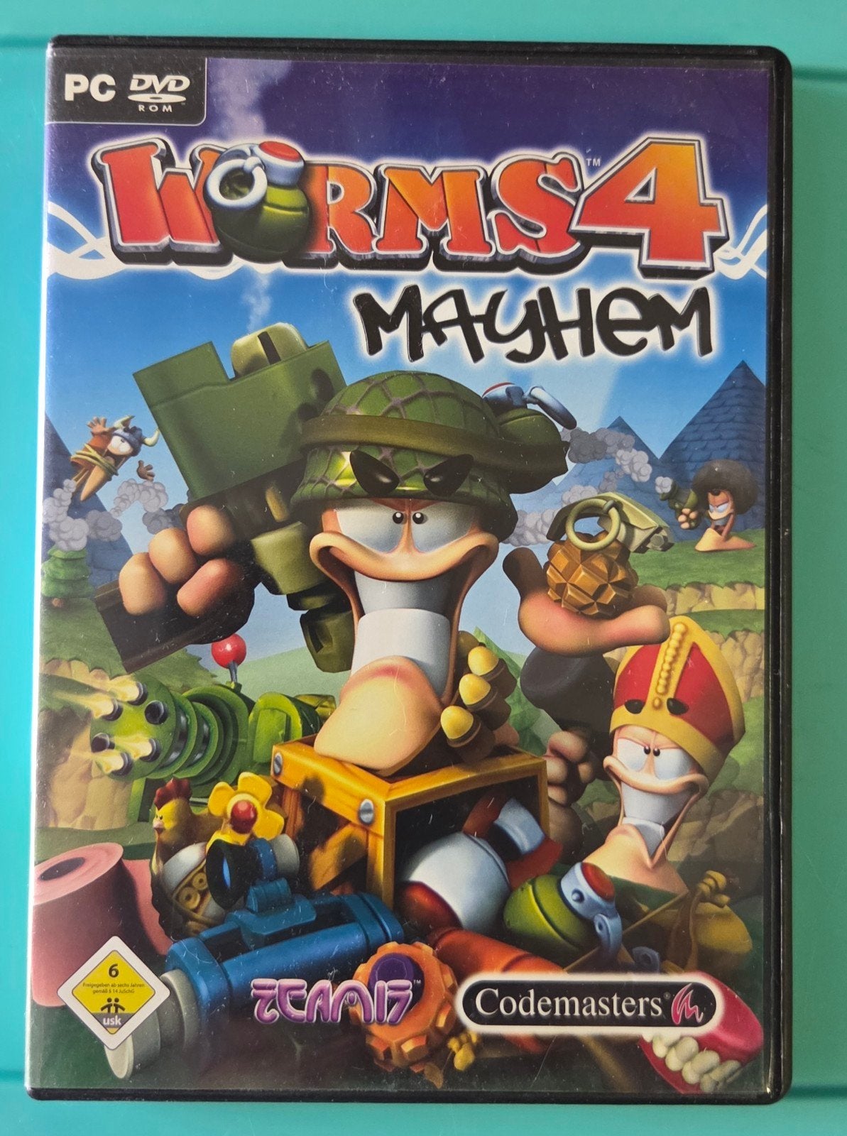 Worms 4 Mayhem PC DVD-ROM - Actie en Strategie, Online, Gebruikt, Ophalen of Verzenden, 3 spelers of meer