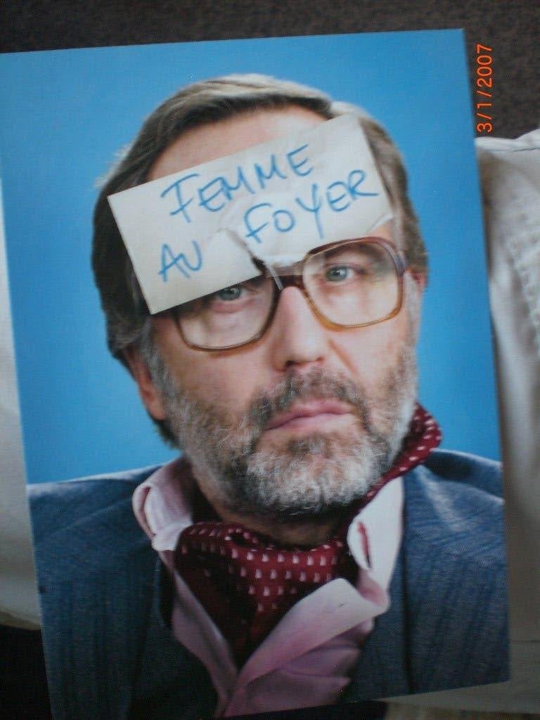 kaart Fabrice Luchini  'Potiche, Ophalen of Verzenden, 1980 tot heden, Ongelopen, Sterren en Beroemdheden