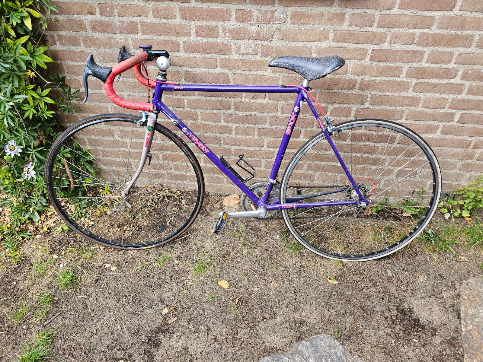 Vintage Racefiets - Paars, Goede Staat, Fietsen en Brommers, 28 inch, Gebruikt, Velgrem, Dames