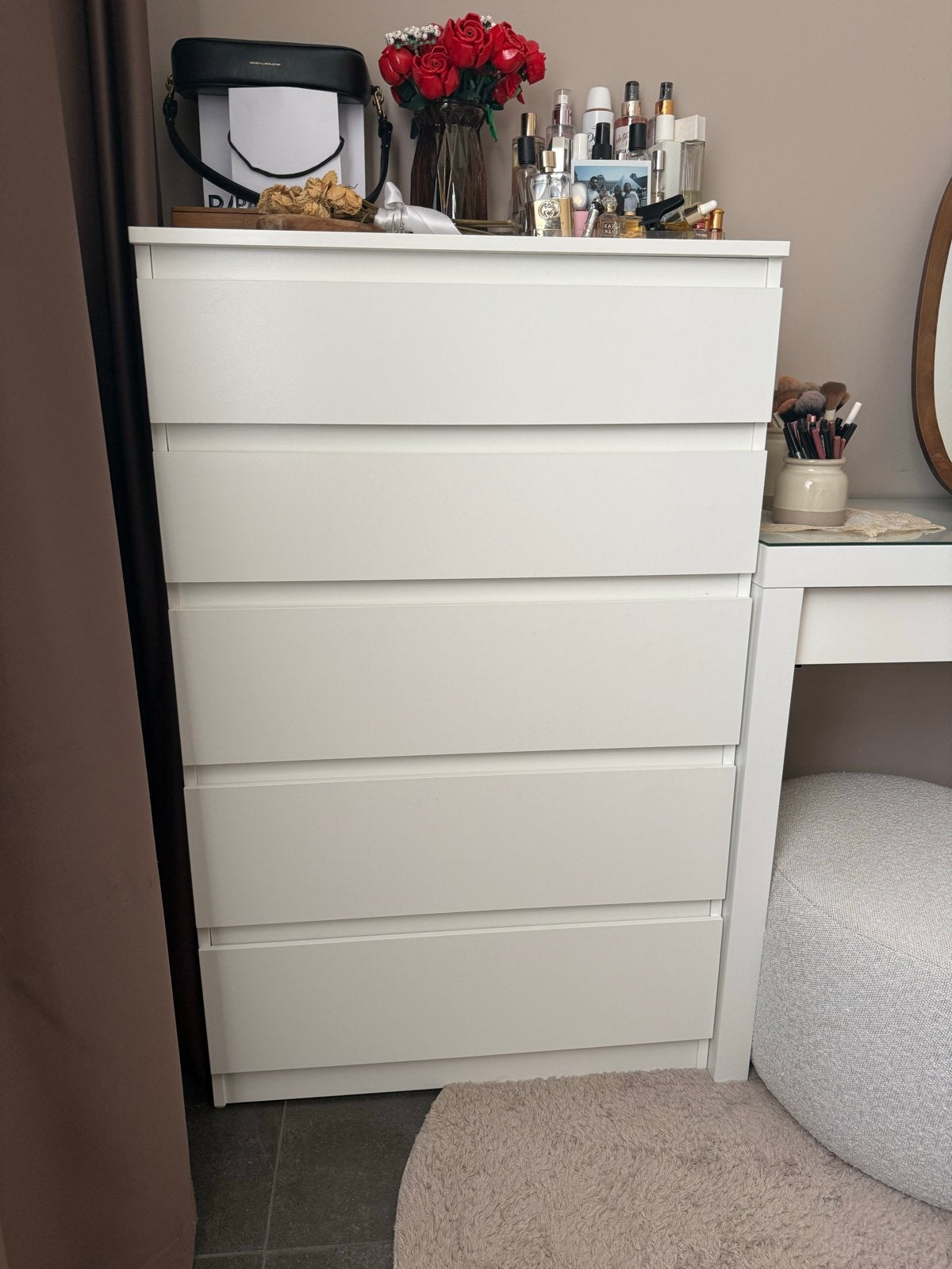 Witte ladekast - Zo goed als nieuw, 5 laden of meer, Zo goed als nieuw, Minder dan 100 cm, 25 tot 50 cm
