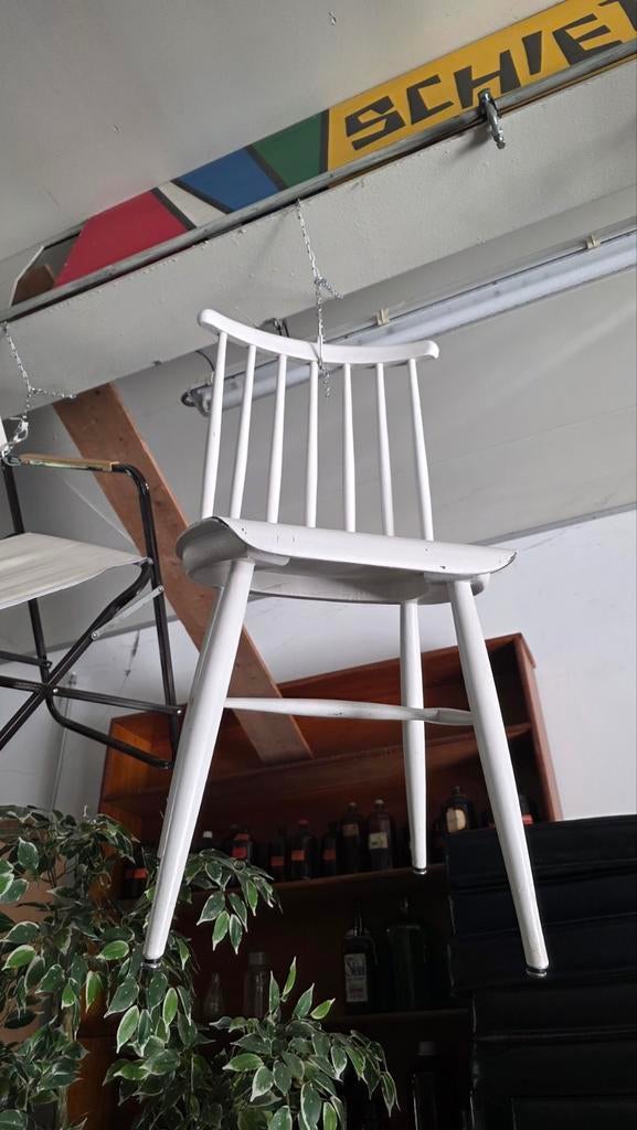 vintage stoel/houten spijlenstoel, Ophalen, Huis en Inrichting