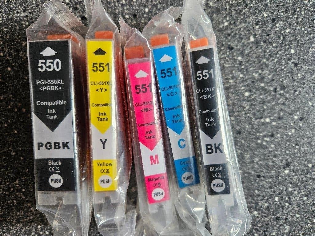 inkt cartridge set 550 551 CANON PIXMA printer NIEUW in doos, Ophalen of Verzenden, Nieuw, Cartridge