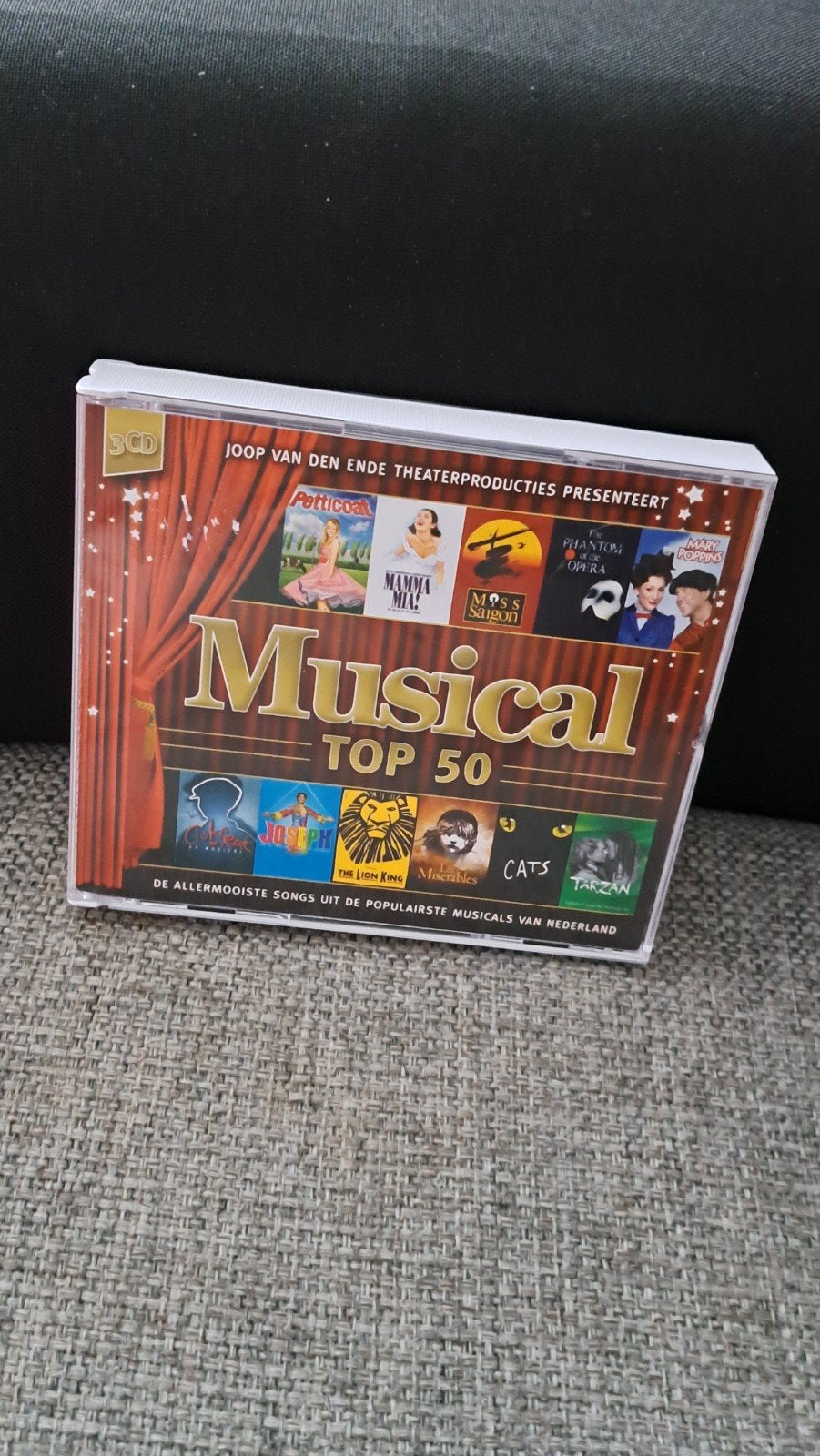 3 cd box  Musical top 50  [musicals NL], Ophalen of Verzenden, Zo goed als nieuw, Inclusief boekje, Boxset