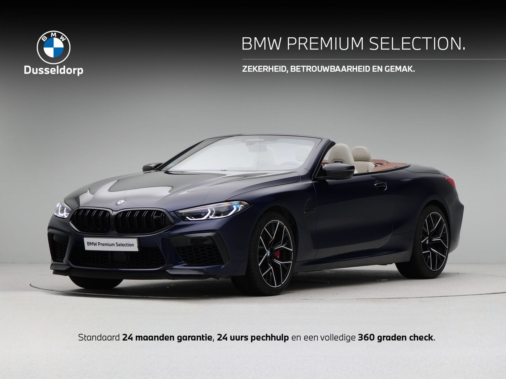 BMW 8 Serie M8 Competition Cabriolet (bj 2025, automaat), Auto's, Automaat, Parkeerassistent, Gebruikt, Leder