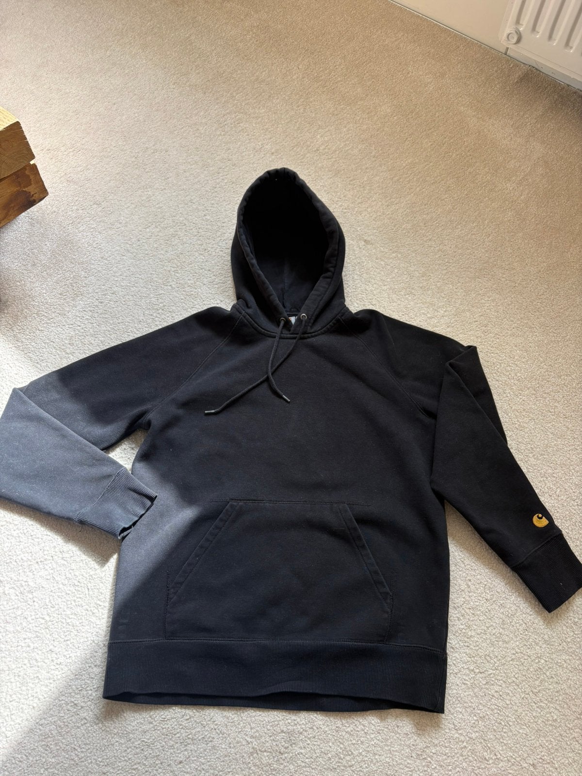 Carhartt chase hoodie, Ophalen, Zo goed als nieuw, Maat 46 (S) of kleiner, Zwart
