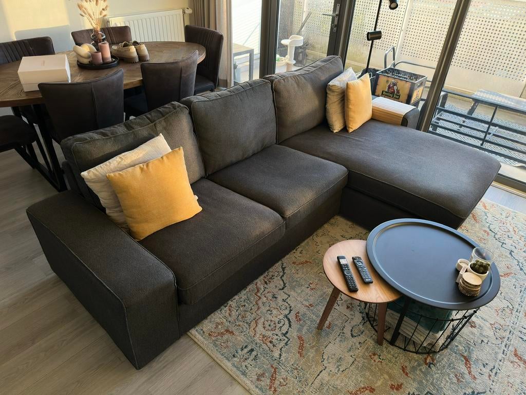 Bank driezits IKEA KIVIK, Ophalen, Zo goed als nieuw, Stof