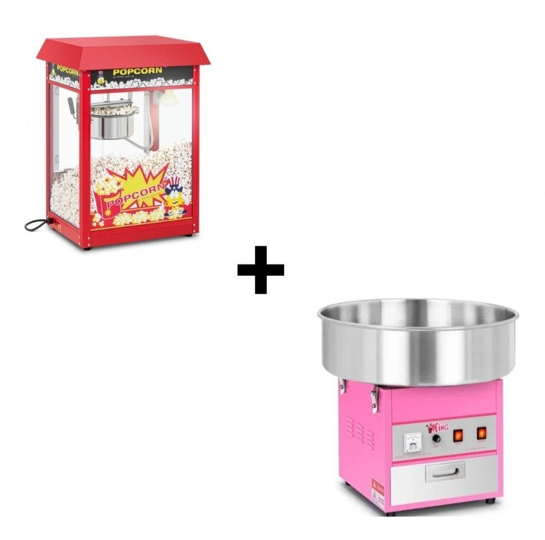Popcornmachine en suikerspinmachine te huur, Ophalen of Verzenden, Zo goed als nieuw, Overige