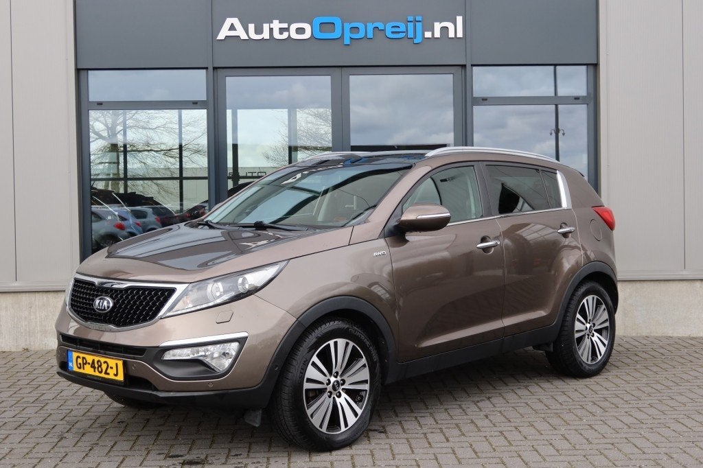 Kia SPORTAGE  2.0 GDI 4WD AUTOMAAT 166pk ExecutiveLina Leder, Auto's, Kia, Automaat, Gebruikt, 4 cilinders, Bruin