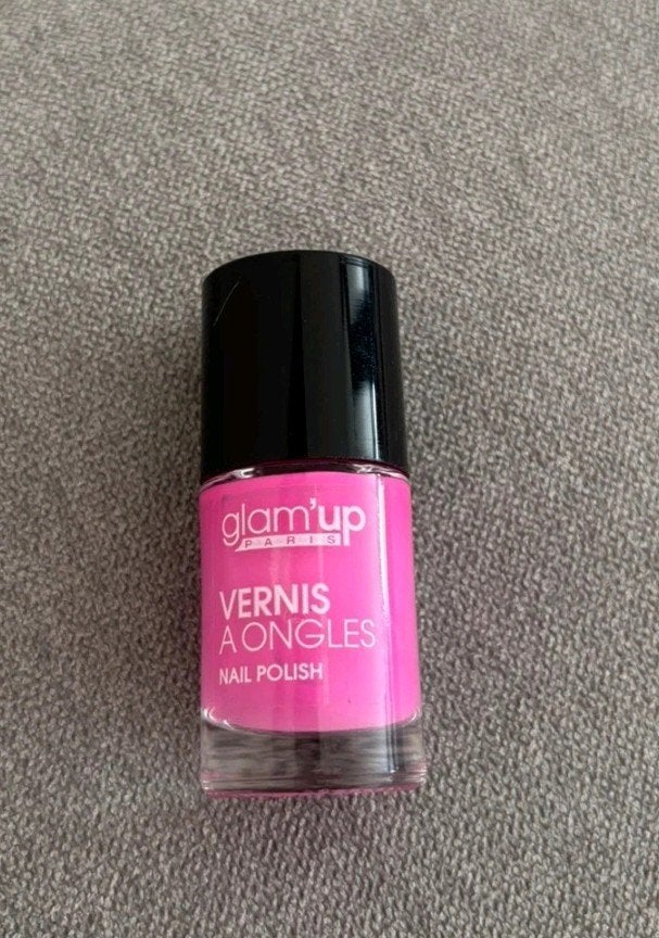 Glam'up Paris Roze Nagellak - Levendige Kleur, Verzenden, Zo goed als nieuw, Toebehoren, Handen en Nagels