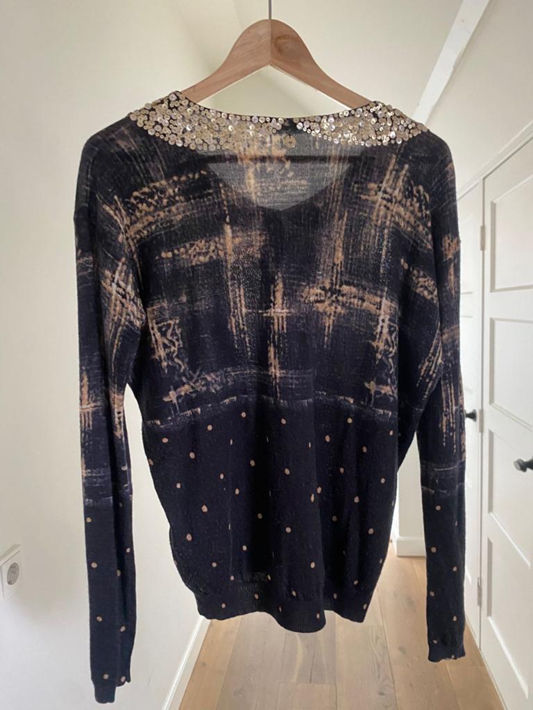 Sjiek vestje met gouden glitterhals - zachte stof, Kleding | Dames, Ophalen of Verzenden