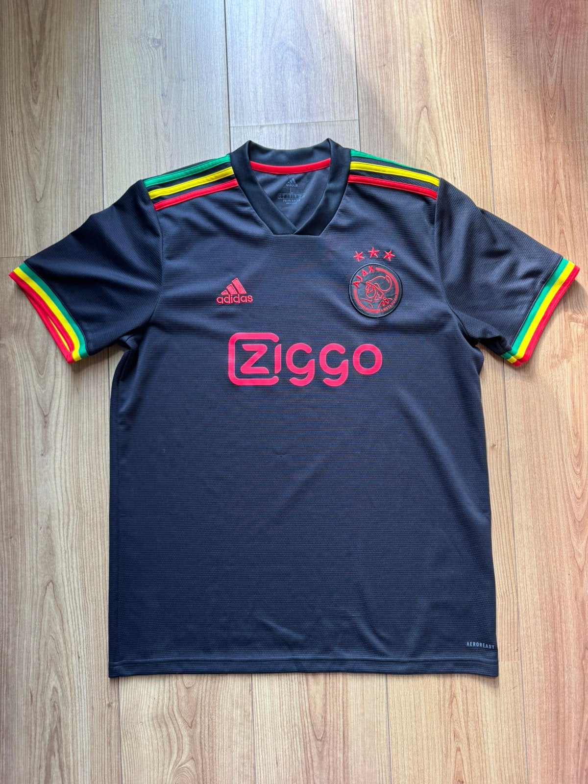 Origineel Voetbalshirt Ajax Amsterdam Bob Marley, Ophalen of Verzenden, Zo goed als nieuw, Maat 52/54 (L), Voetbal