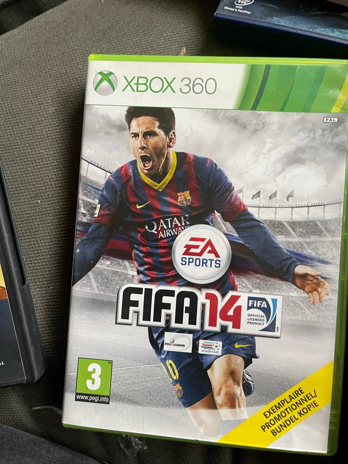 FIFA 14 Xbox 360 - Voetbalspel met Messi op cover, Eén computer, Ophalen of Verzenden, Zo goed als nieuw, Sport