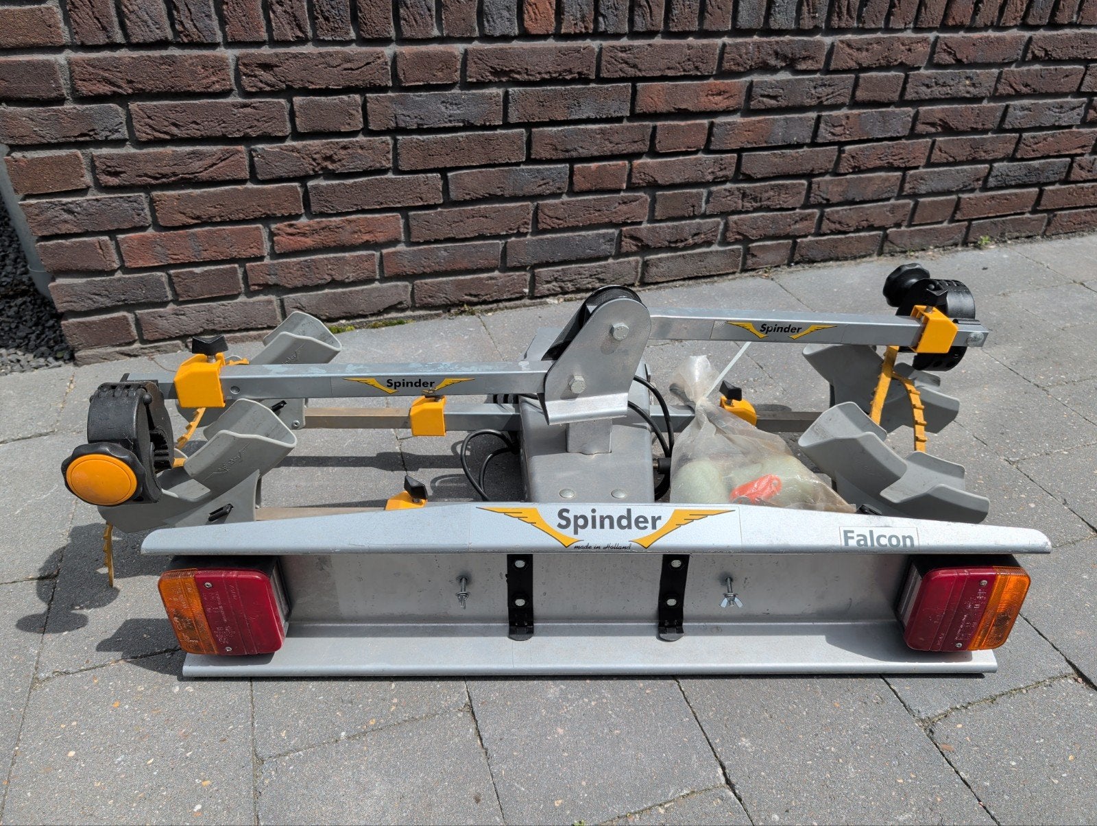 Spinder Falcon Trekhaak Fietsendrager voor 2 fietsen, Ophalen