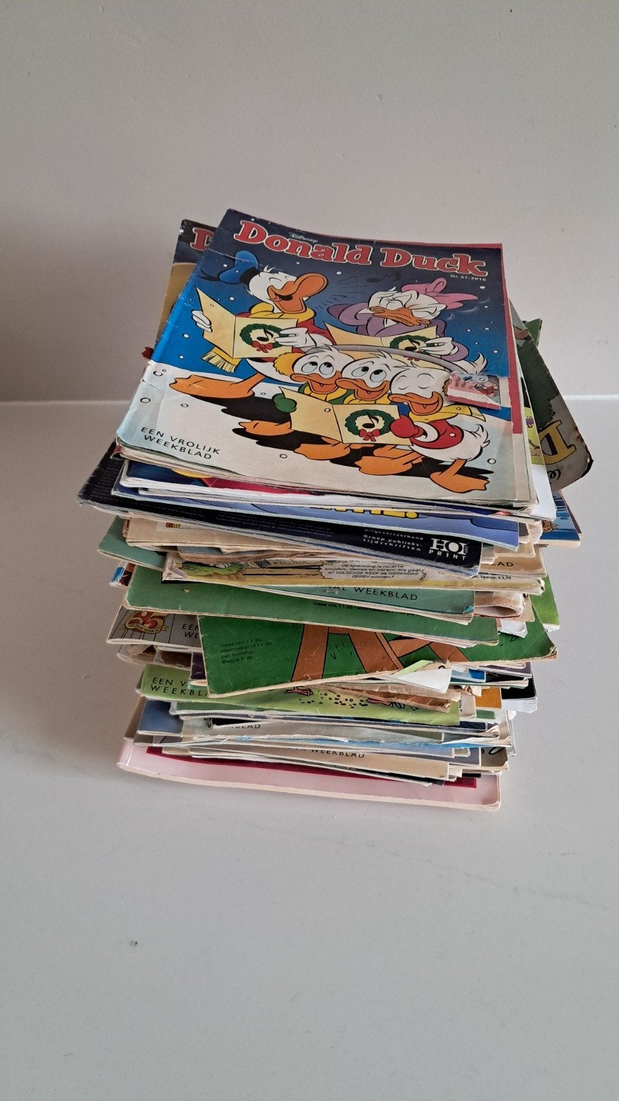 Grote stapel Donald Ducks en Donald Duck Extra's, Boeken, Meerdere stripboeken, Ophalen, Gelezen, Walt Disney