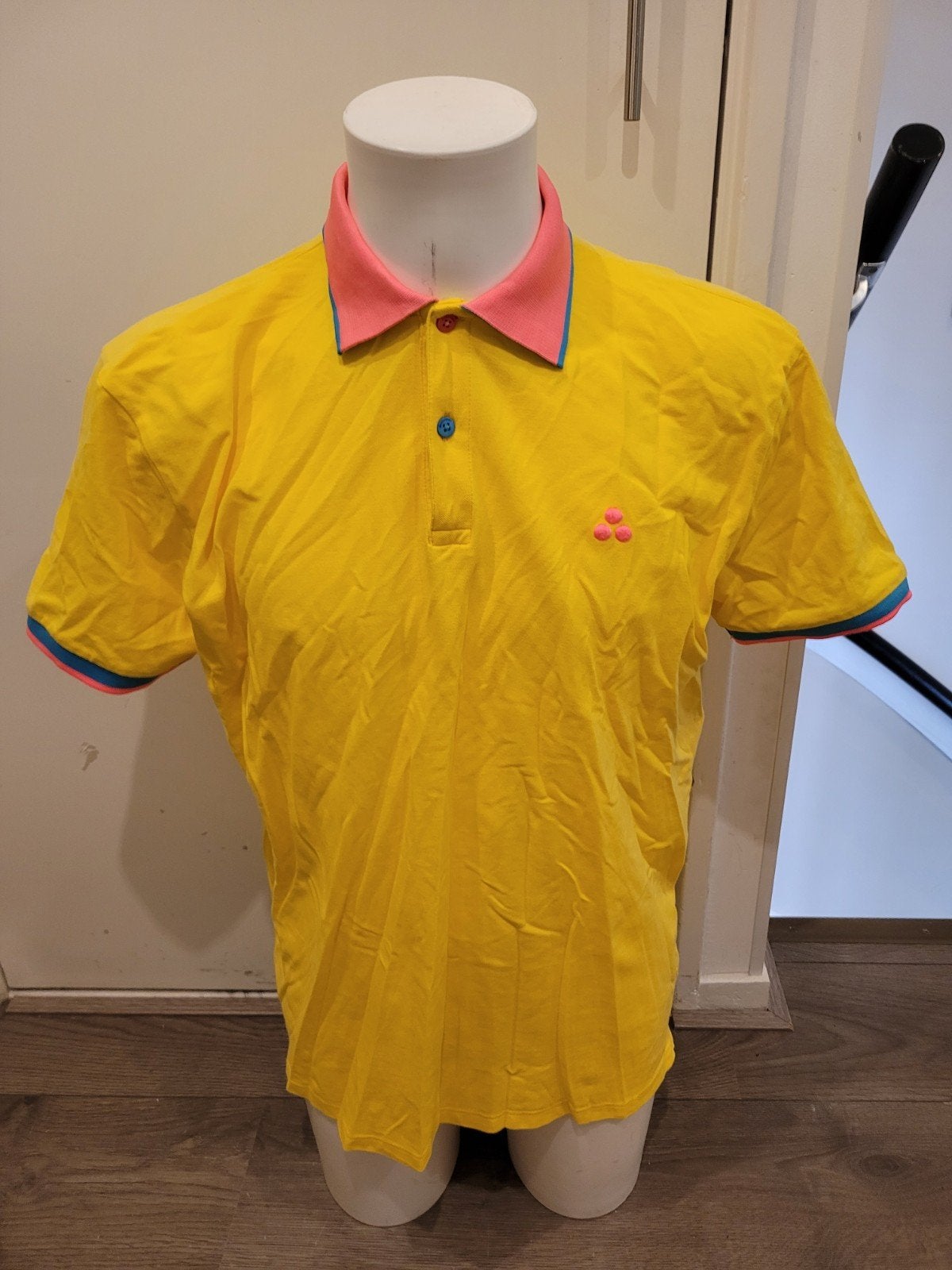 Super gave Peuterey polo maat XL, Kleding | Heren, Geel, Maat 56/58 (XL), Ophalen of Verzenden, Zo goed als nieuw