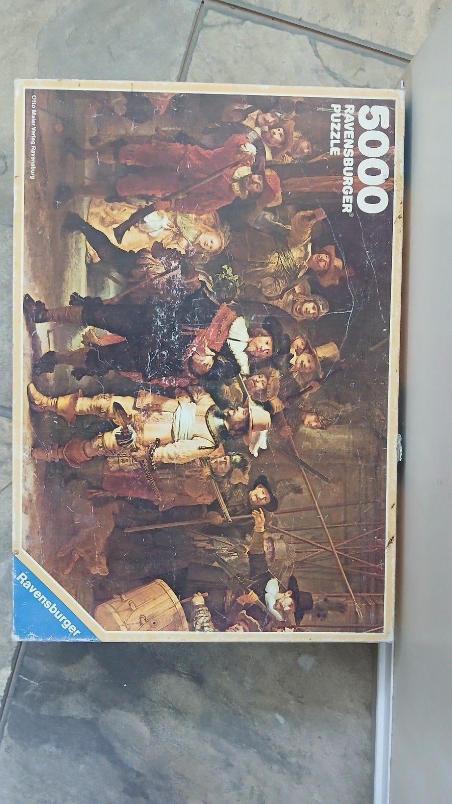 Puzzel Nachtwacht 5000st., Hobby en Vrije tijd, Denksport en Puzzels, Ophalen of Verzenden, Meer dan 1500 stukjes, Zo goed als nieuw