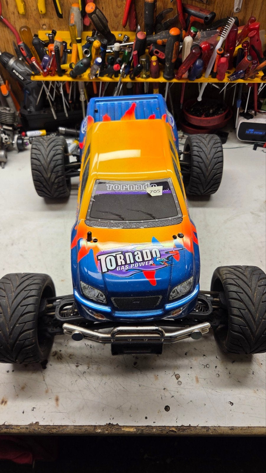 Te koop mooie reely monstertruck, Gebruikt, Auto offroad, Ophalen of Verzenden, Schaal 1:8