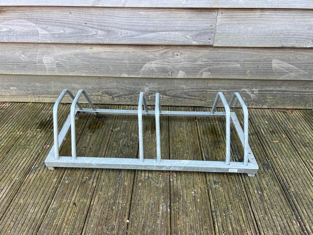 Metalen fietsenrek voor 3 fietsen, Ophalen of Verzenden, Gebruikt