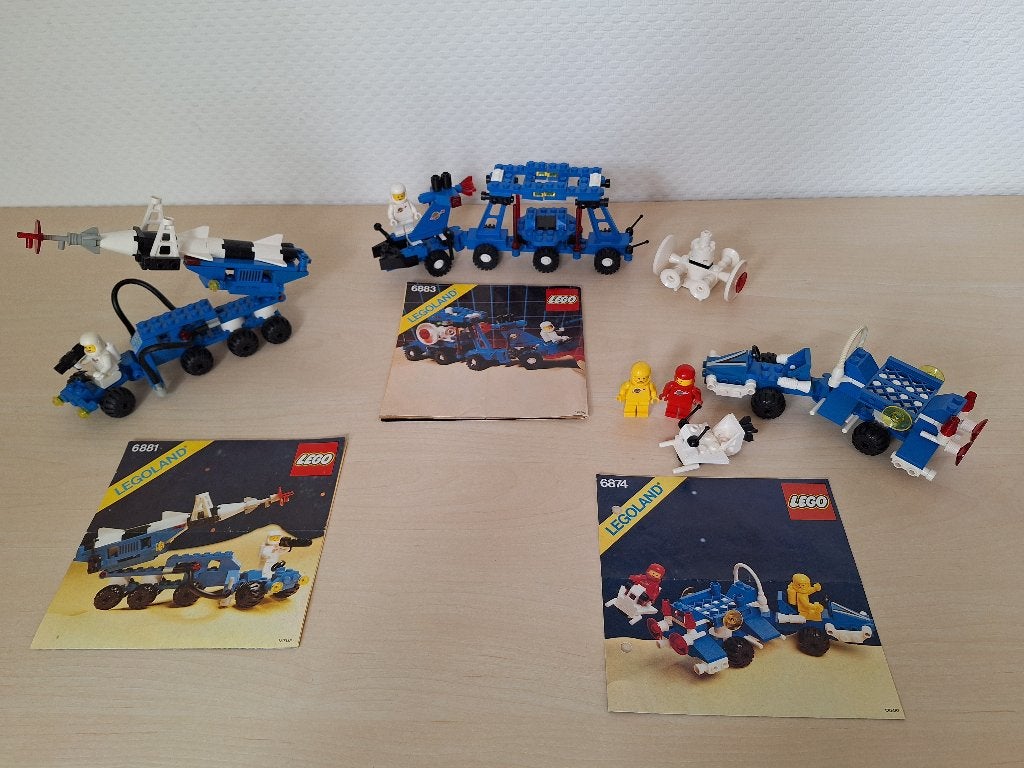 * Lego Classic Space: 6881, 6883, 6874 Vintage Ruimtevaart *, Gebruikt, Inclusief instructies, Lego, Ophalen of Verzenden