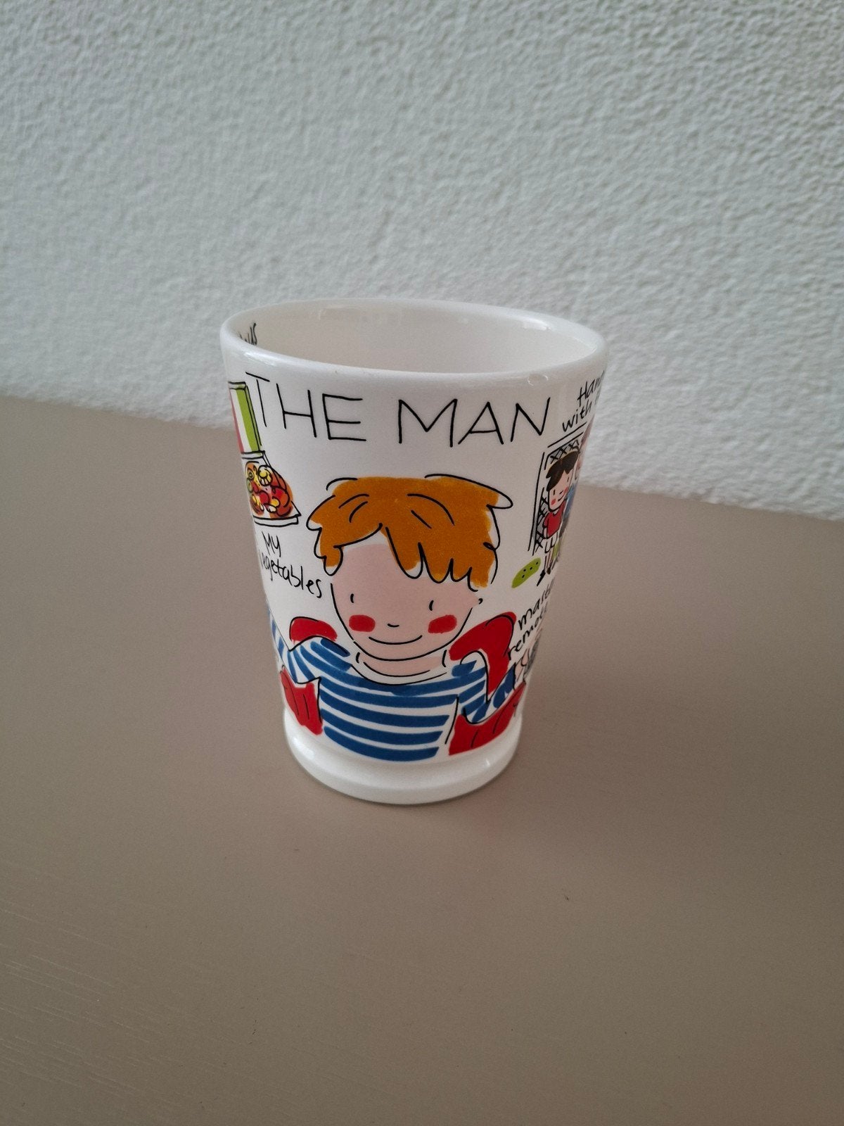Mok Blond A'dam: The Man, nieuw !, Huis en Inrichting, Ophalen of Verzenden, Nieuw, Aardewerk, Kop(pen) en/of Schotel(s)