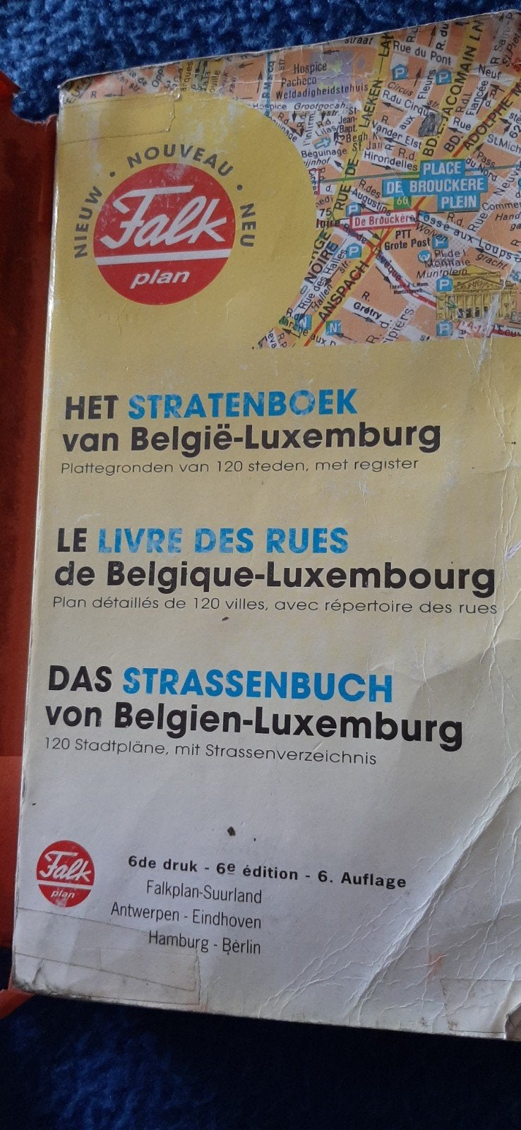Falk plan stratenboek België en Luxemburg retro/vintage, Ophalen of Verzenden, Gelezen, 1800 tot 2000, Landkaart