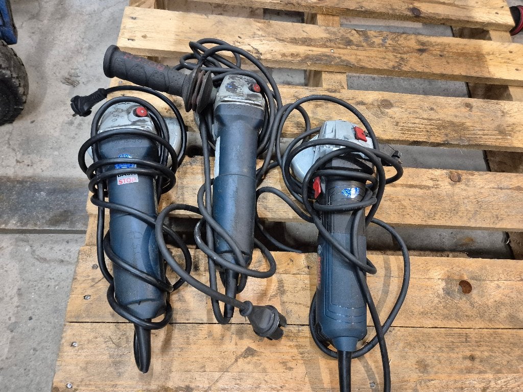 17x Bosch GWS haakse slijpers 125mm, 700-1700W, Gebruikt, ., Haakse handslijpmachine, Ophalen of Verzenden