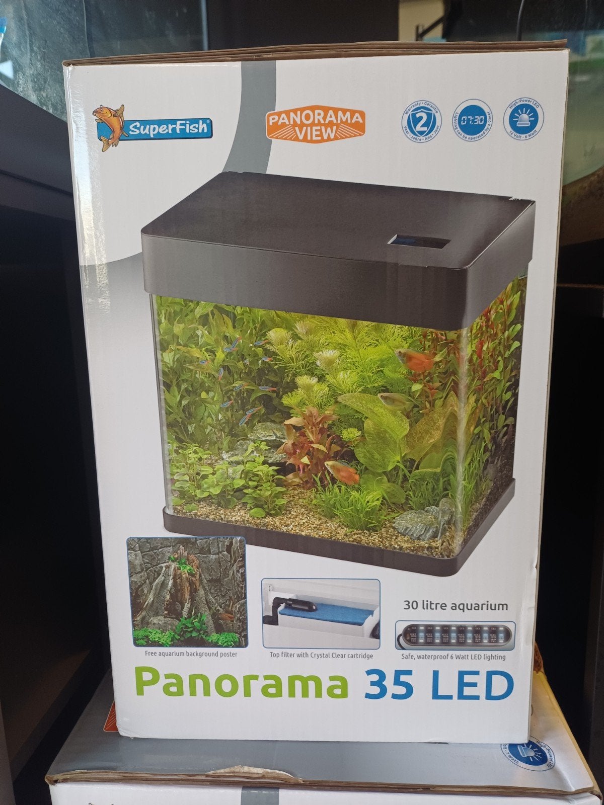 superfish panorama 35 led nieuw, Ophalen of Verzenden, Nieuw, Leeg aquarium