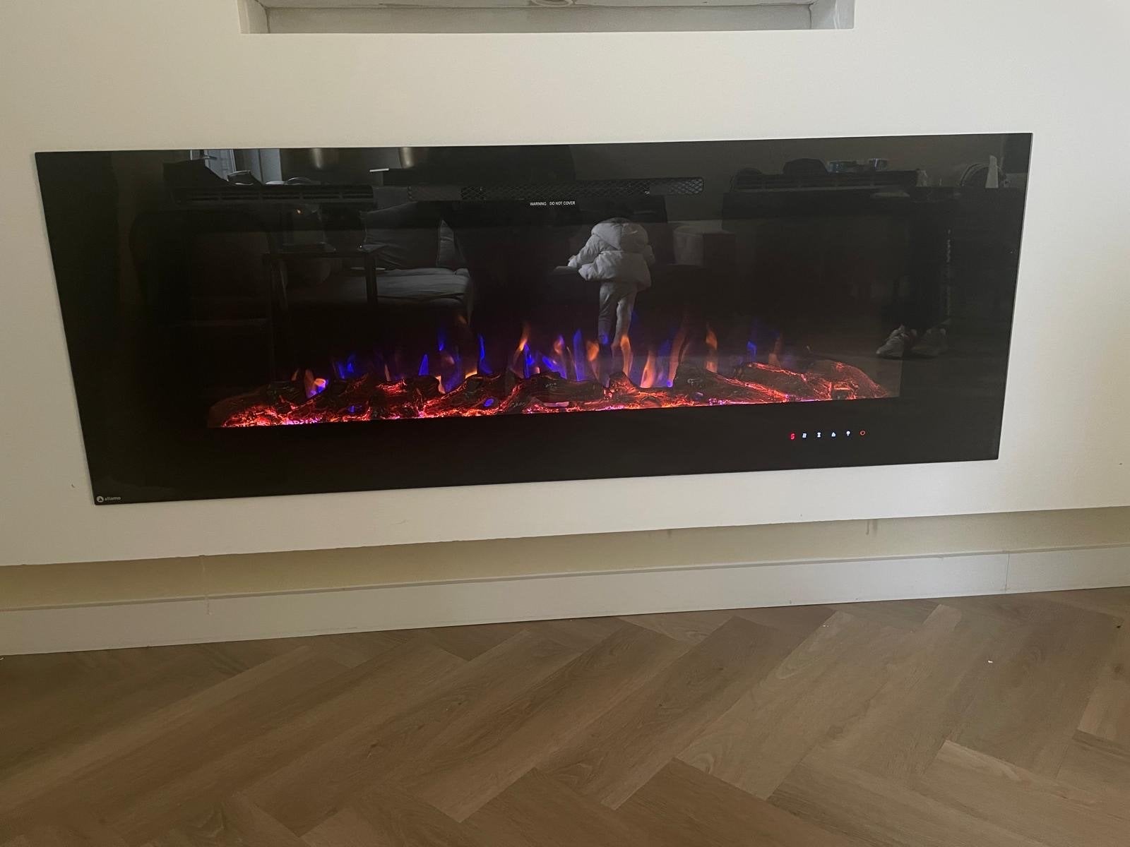 Mountainflames Sfeerhaard met Verwarming, Ophalen, Zo goed als nieuw, Hangende haard, Elektrische haard