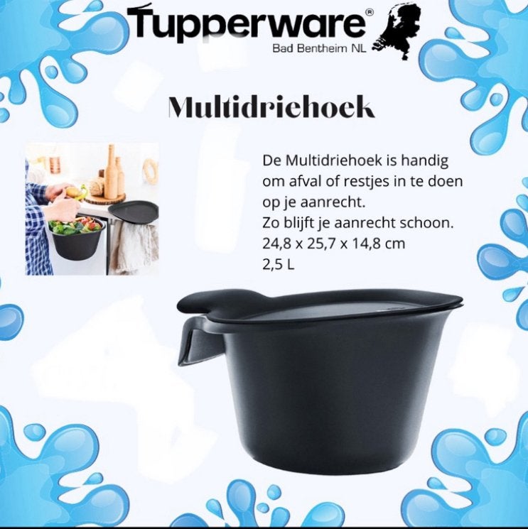 Tupperware Multidriehoek / Afvalbak, Ophalen of Verzenden, Nieuw, Overige typen